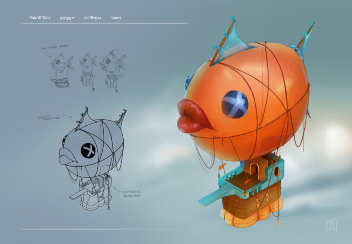 Vehicle Design - 'Fish Blimp'