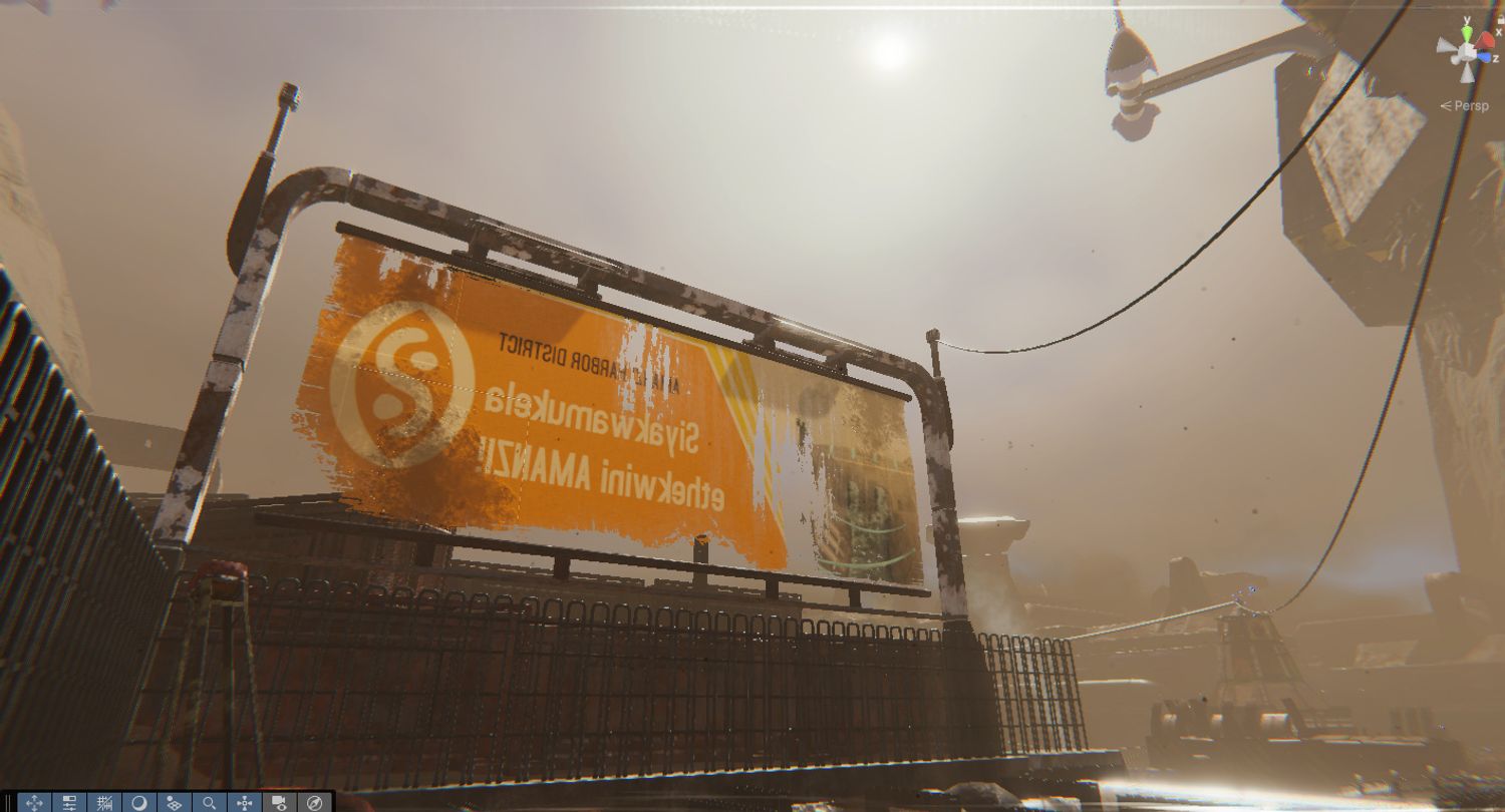 A scene from the game production incubator project AMANZI made by game course Alumni from the Academy of Digital Arts