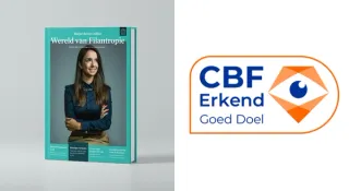 Mockup van de Major-donor editie van 2025