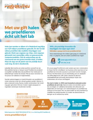 Advertentie proefdiervrij