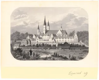 Beeld Abdij van Egmond