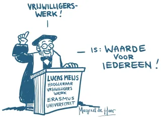 Tekening van Lucas Meijs door Margreet de Heer