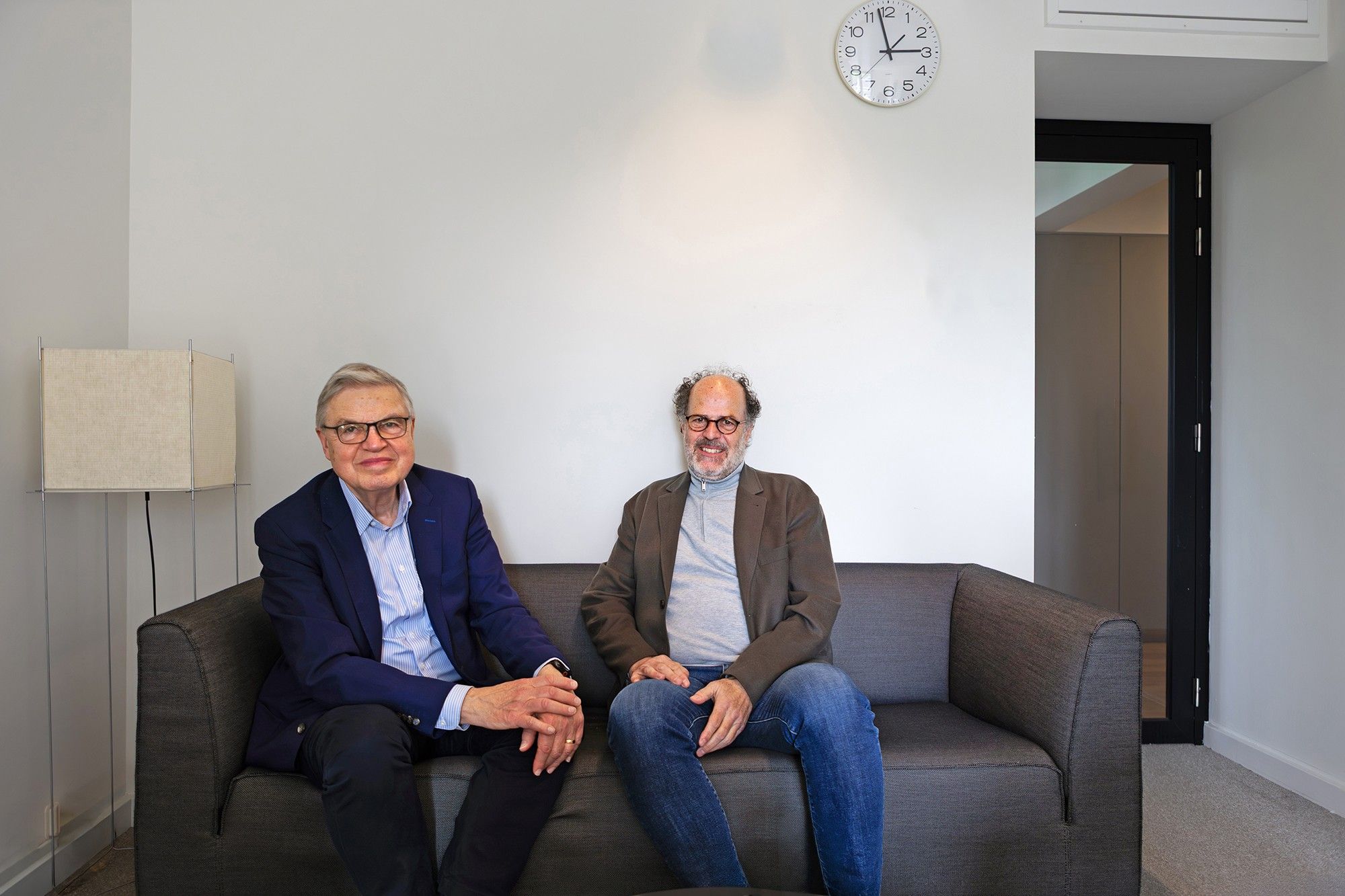 Ernst Hirsch Ballin (l.) en Ronald Leopold