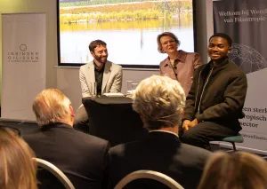 Sprekers Corporate power, darryl amankwah, karel hendriks en Sigrid van Aken