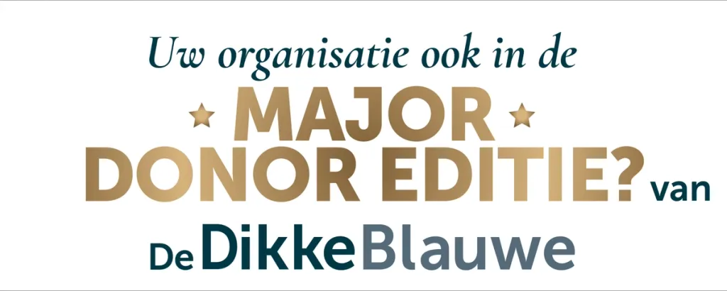 DDB banner major donor editie