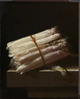 Adriaen Coorte, Stilleven met asperges