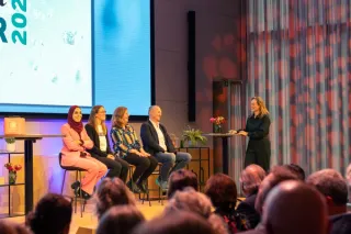 Paneldiscussie tijdens het congres