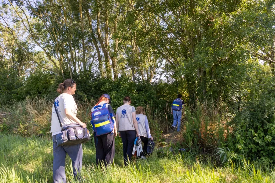 Team FAST bij verborgen tentenkamp