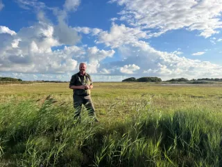Boswachter in het open veld