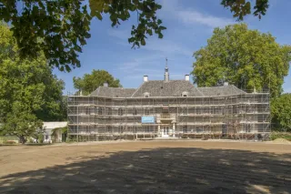 Huis Landfort tijdens restauratie