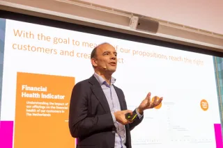 Spreker Peter Jacobs, CEO van ING Nederland