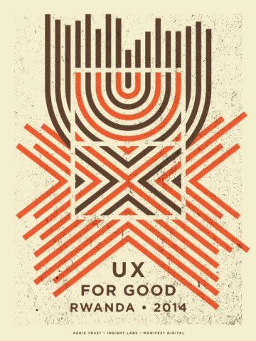 UX for Good 2013 Vancouver Poster by Aesthetic Apparatus