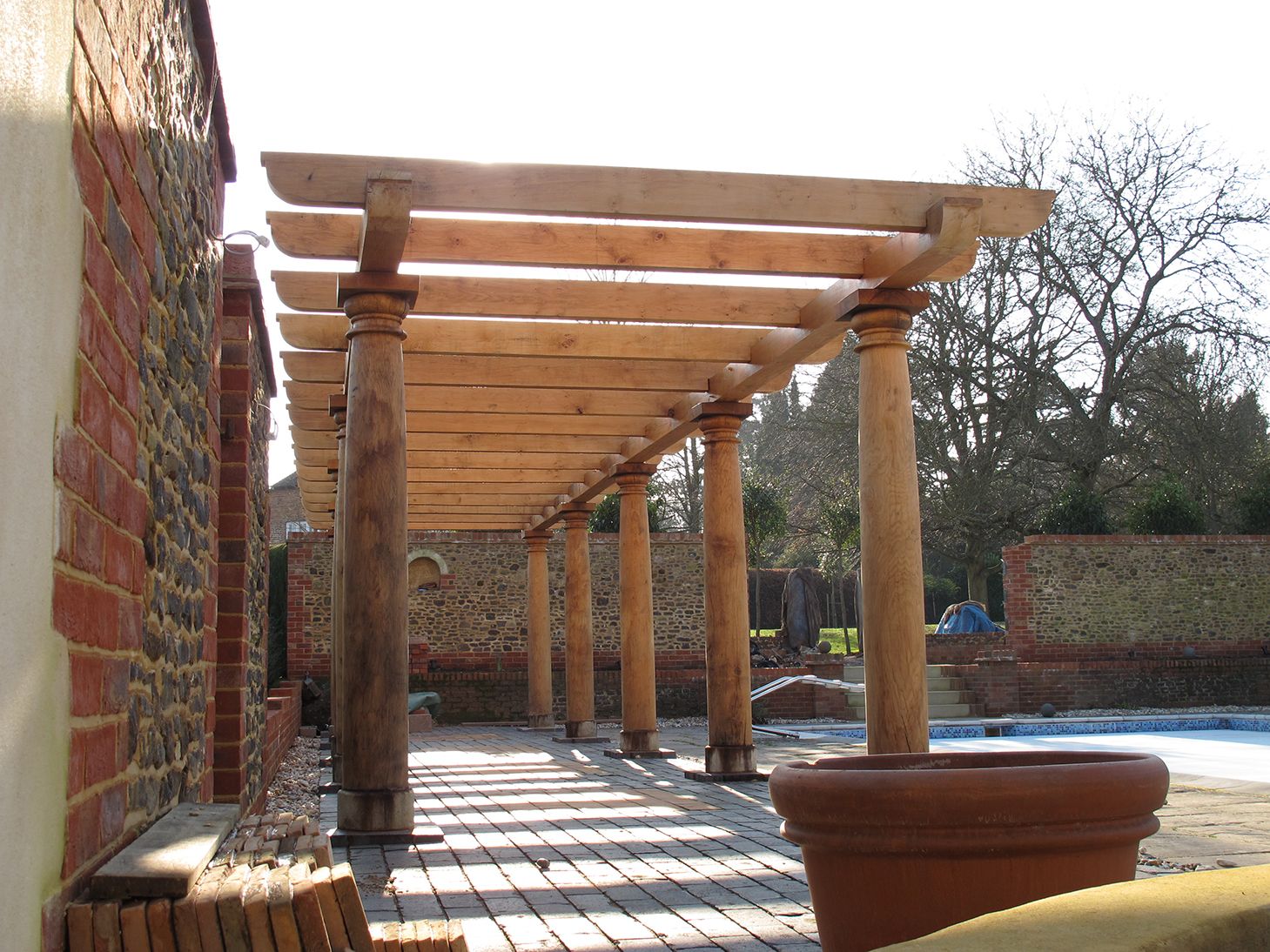 Poolside Pergola