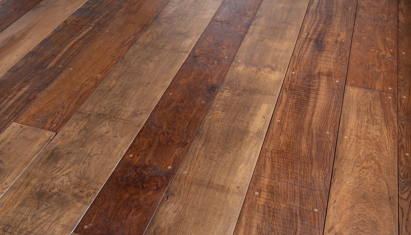 Footworn Oak Flooring: