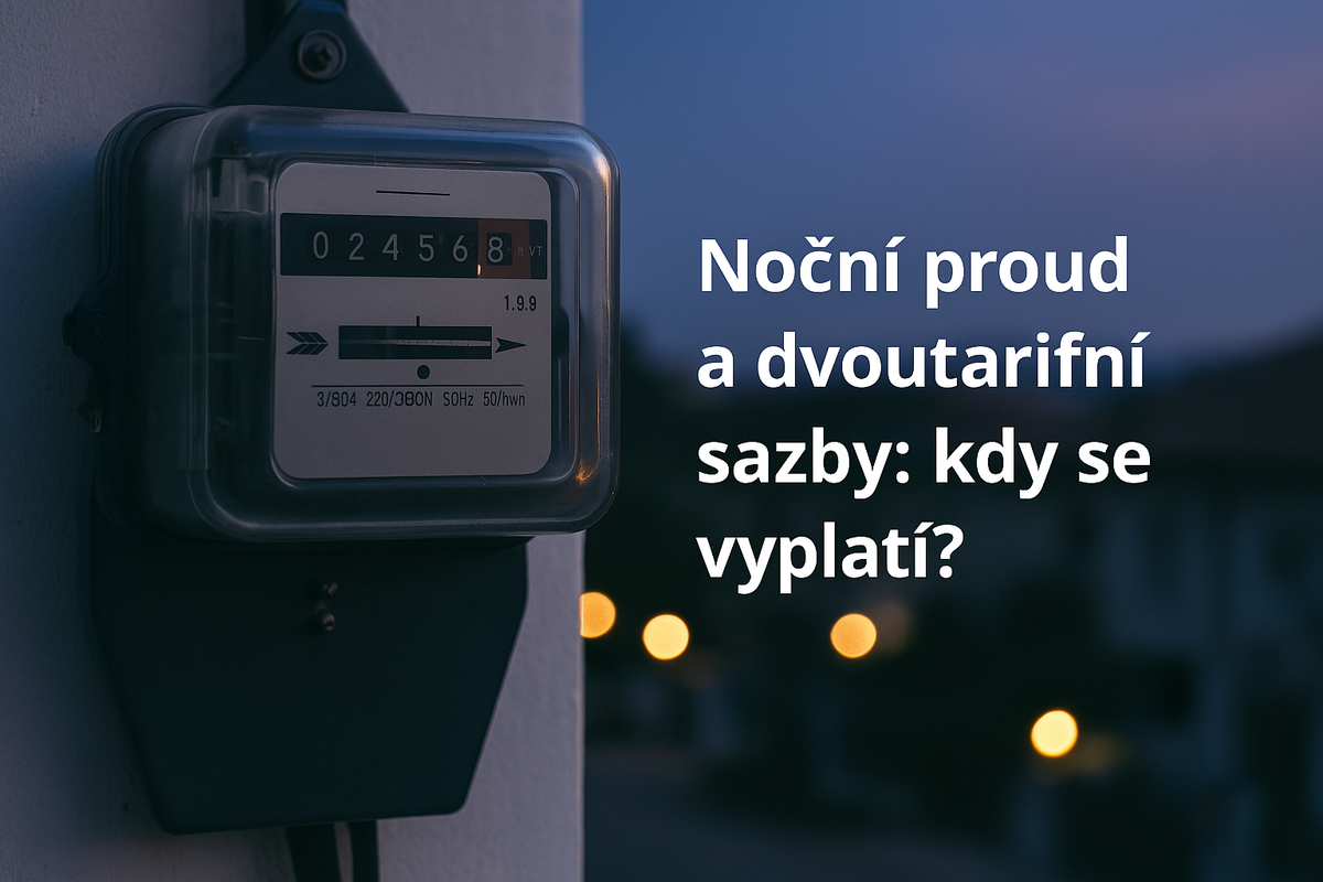 Dvoutarifní sazby: co je to „noční proud“ nebo nízký tarif?