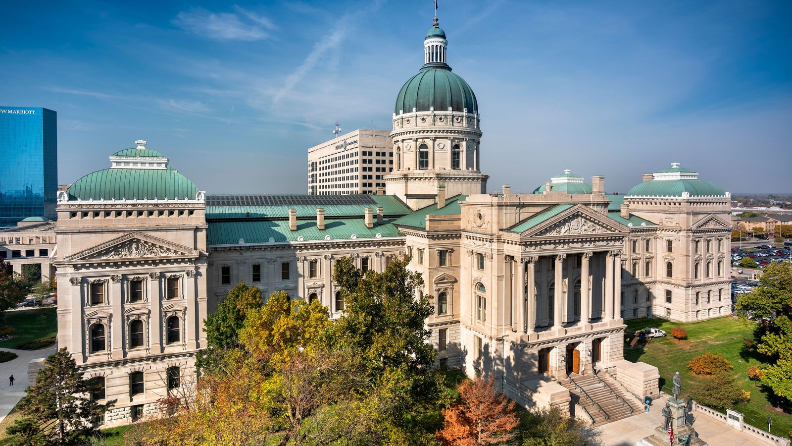 Indiana State Capitol Indiana Statehouse Bicentennial Plaza MKSK indiana-state-capitol-indiana-statehouse-bicentennial-plaza-mksk