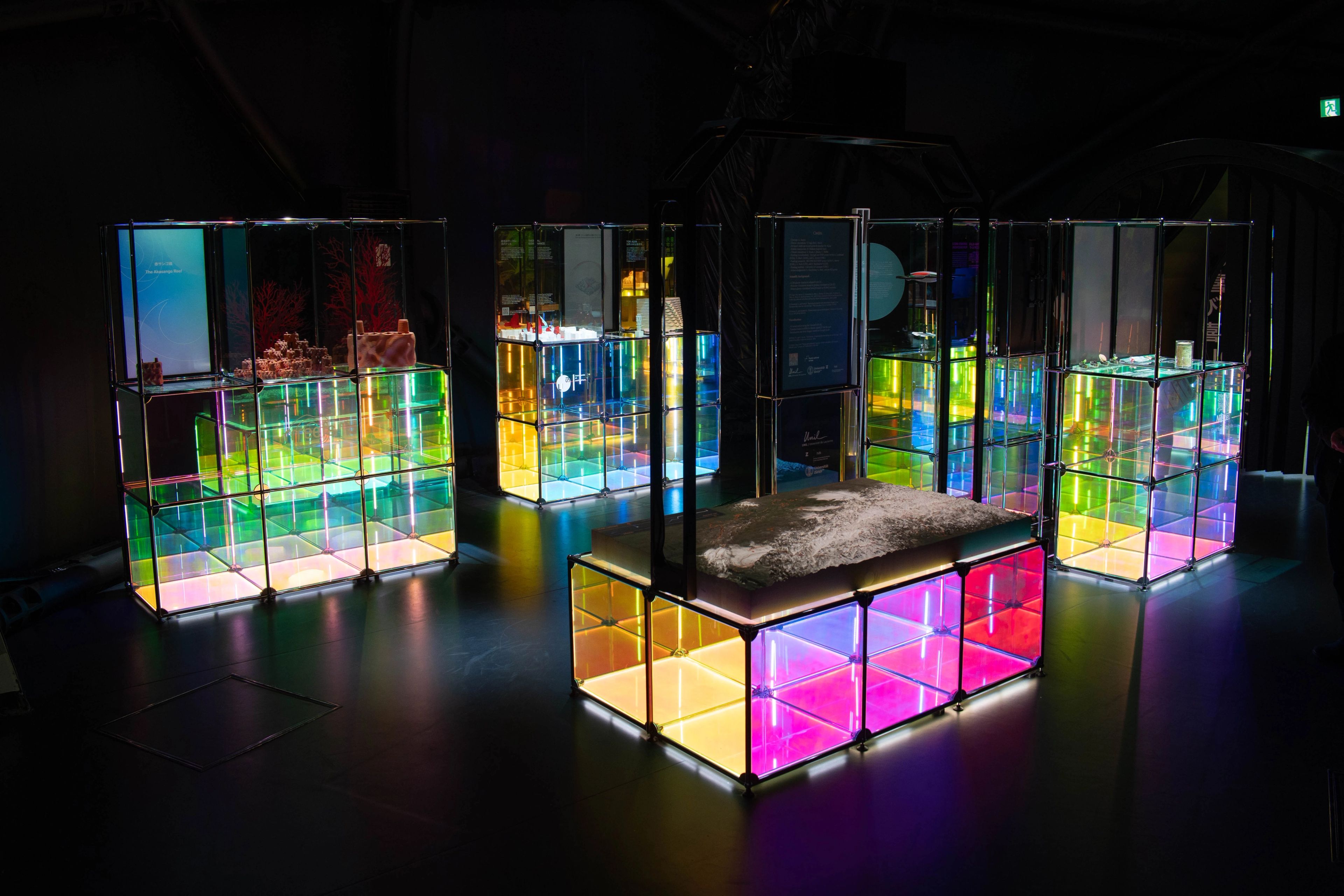 Photograph of the EXPO Osaka Exhibition Set Up in the Swiss Pavilion 2025