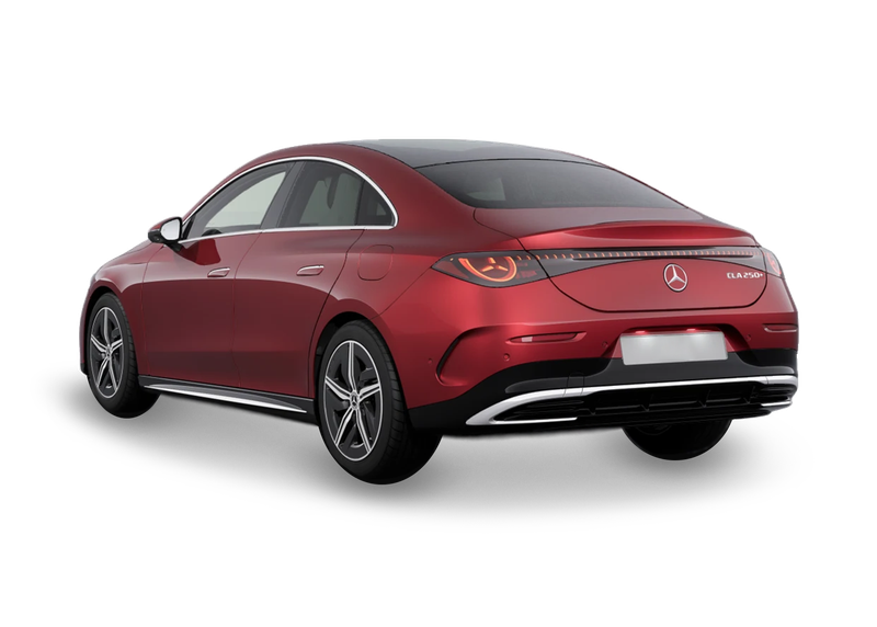 Mercedes CLA in a rear left angle
