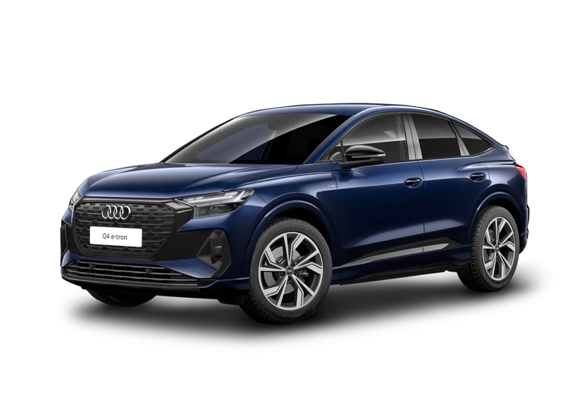 Front left view of Audi Q4 e-tron Sportback