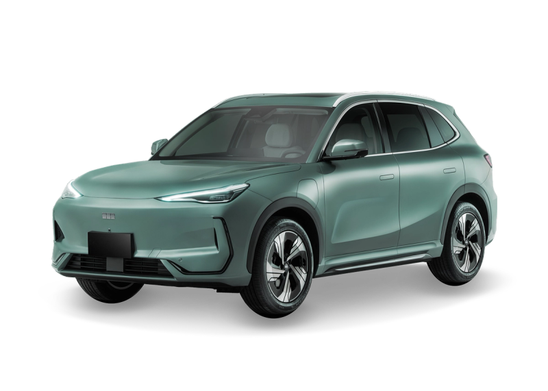 Geely EX5 in a front left angle