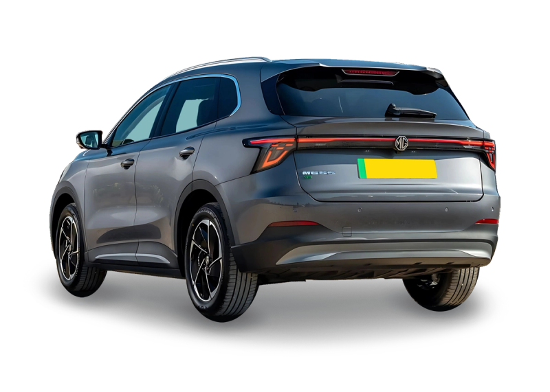 MG S5 EV in a rear left angle 