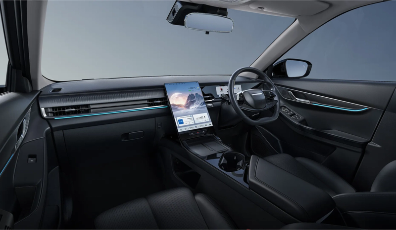 Interior shot of the Jaecoo E5