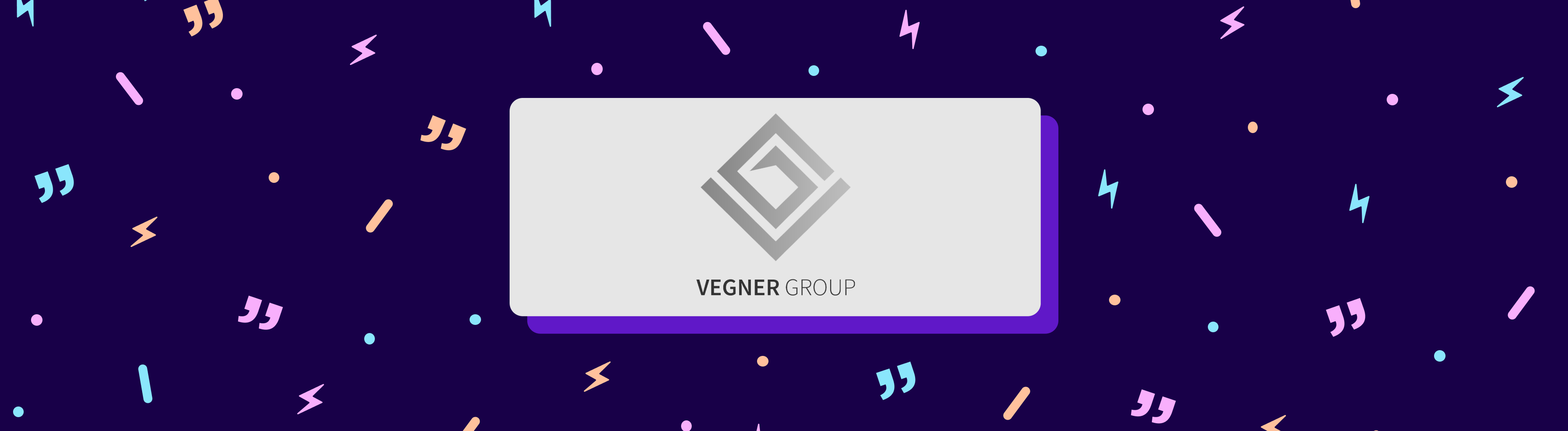 Banner with Vegner Group logo