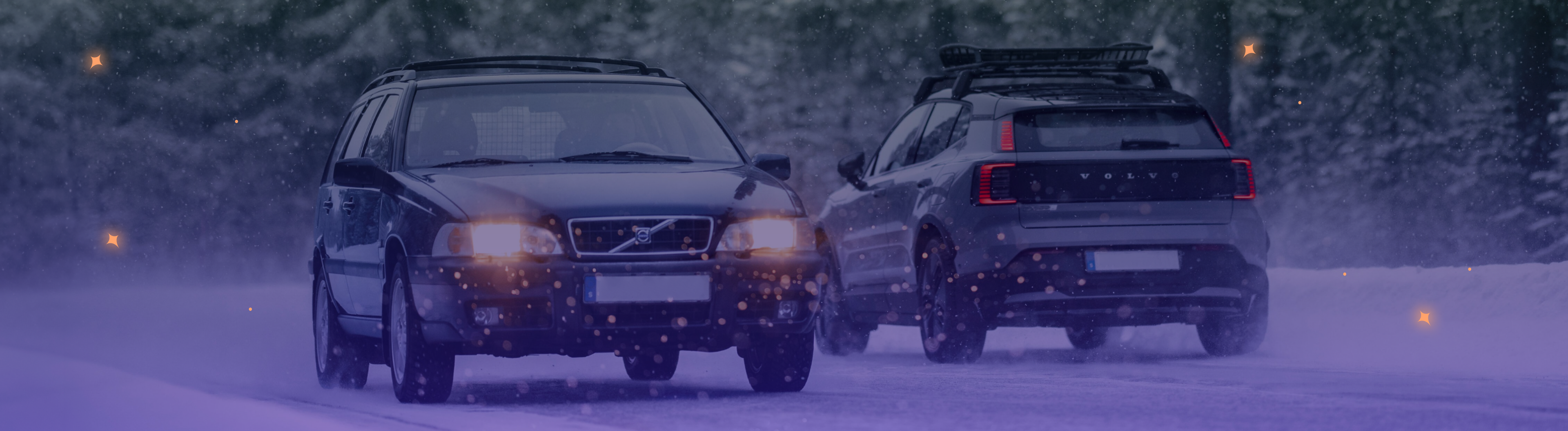 Header image showing the Volvo EX30 and it's ICE counterpart