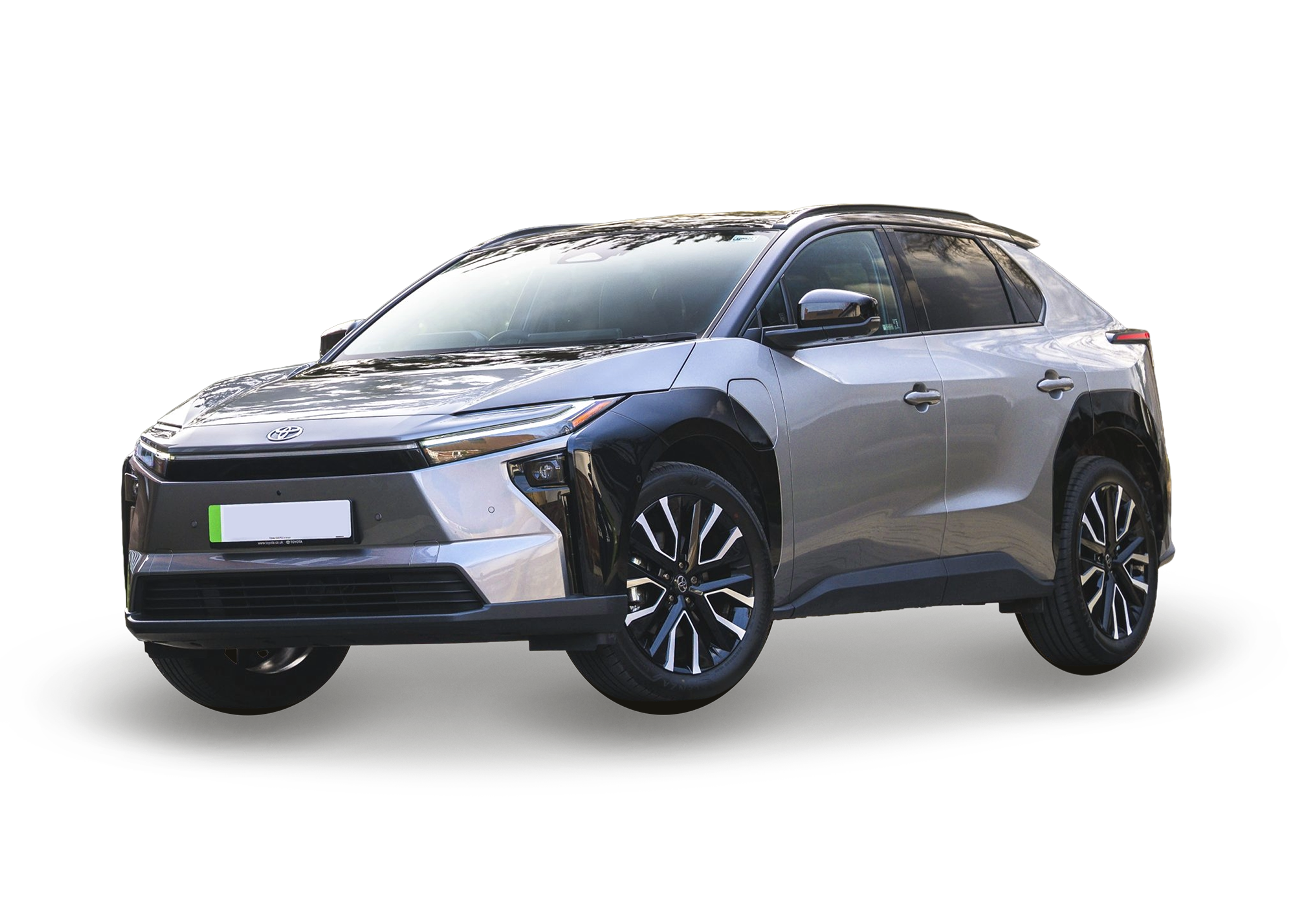 Front left view of Toyota bZ4X