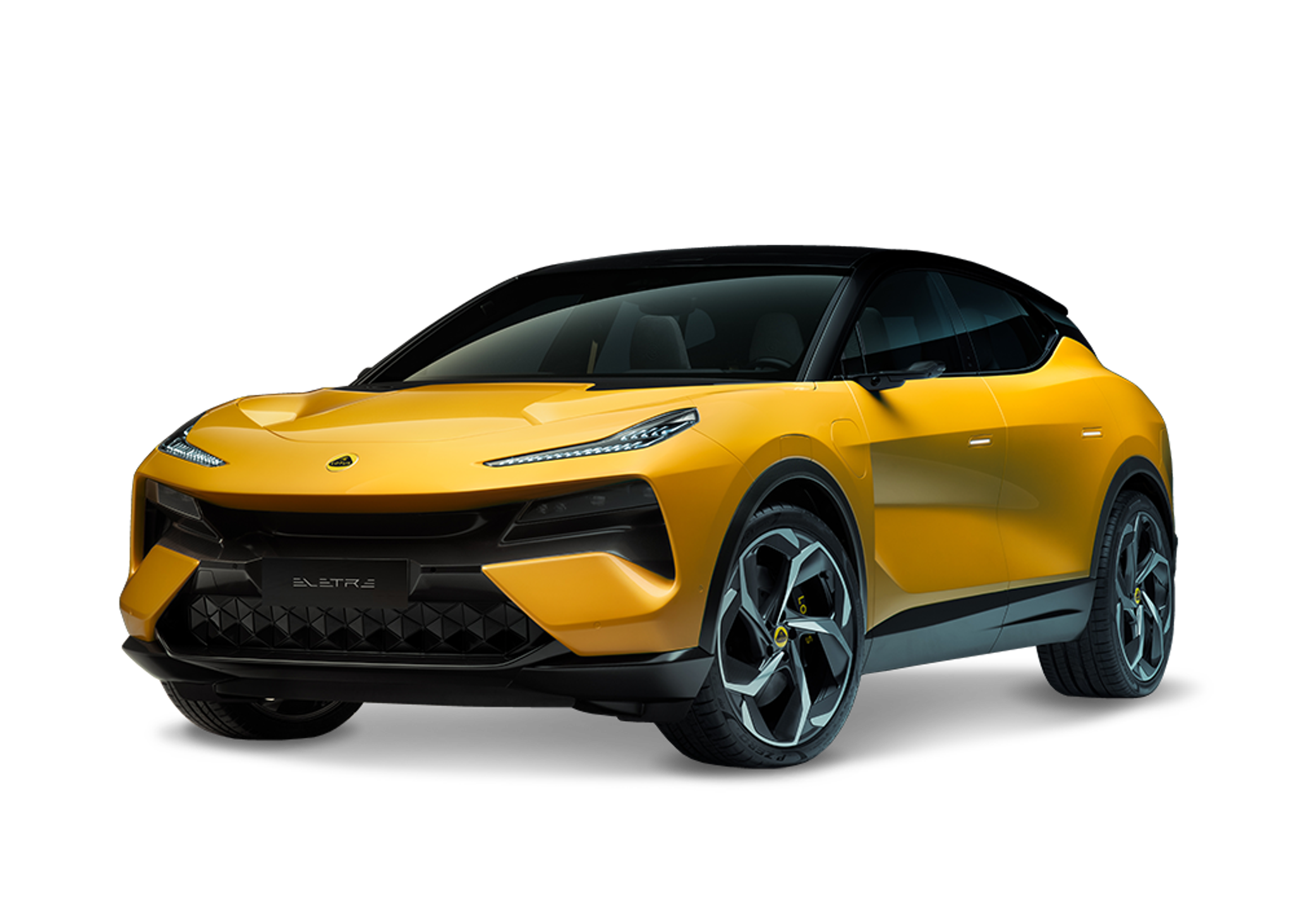 Front left view of Lotus Eletre
