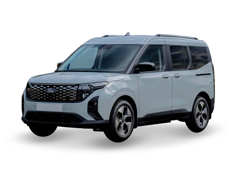 Ford e-Tourneo Courier in a front left angle 