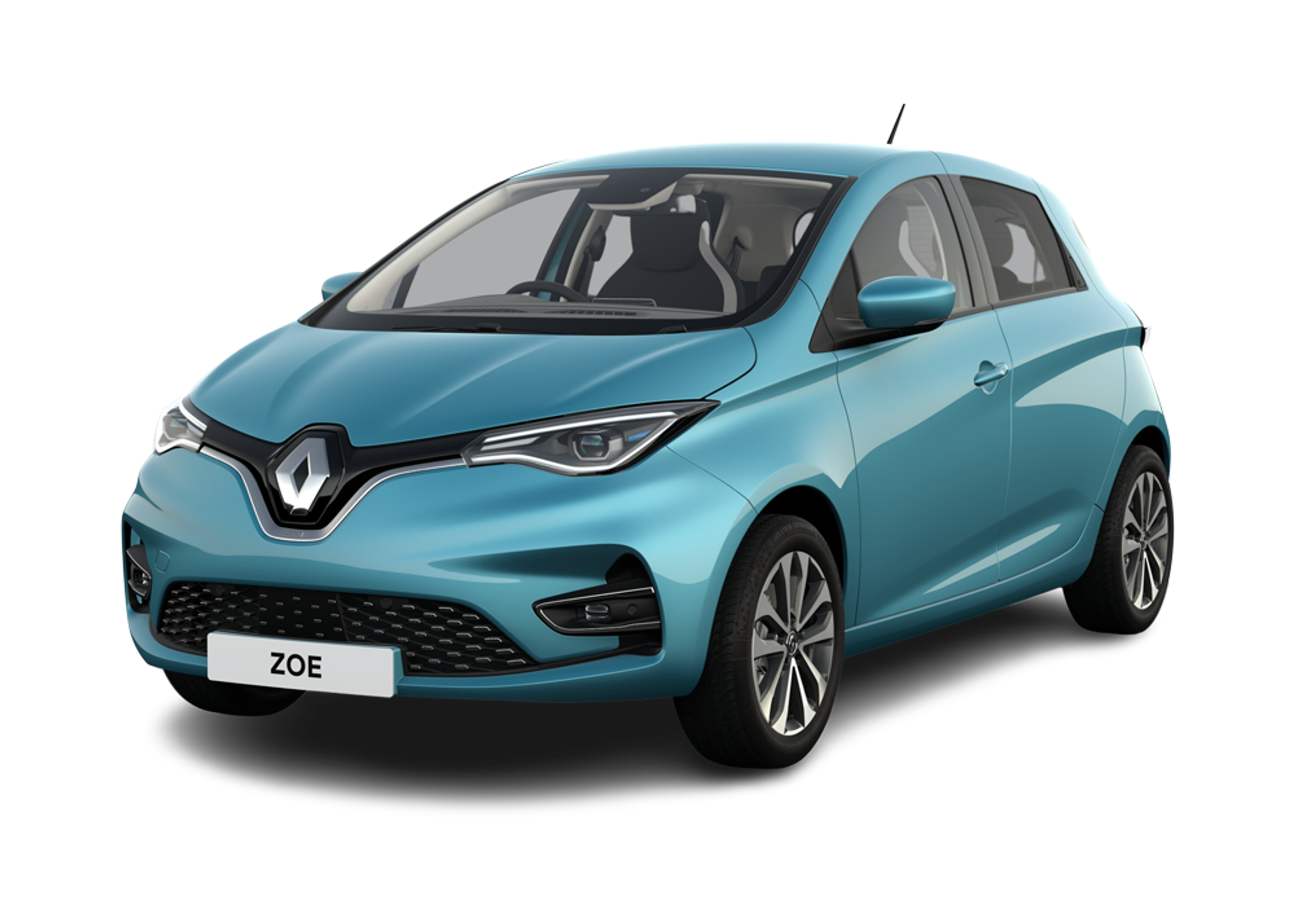 Front left view of Renault ZOE