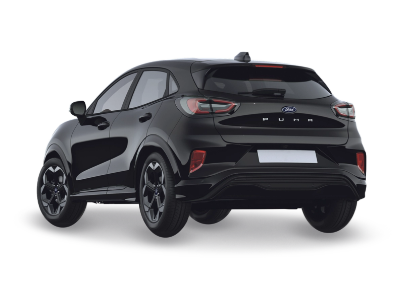 Ford Puma-e in a side left angle