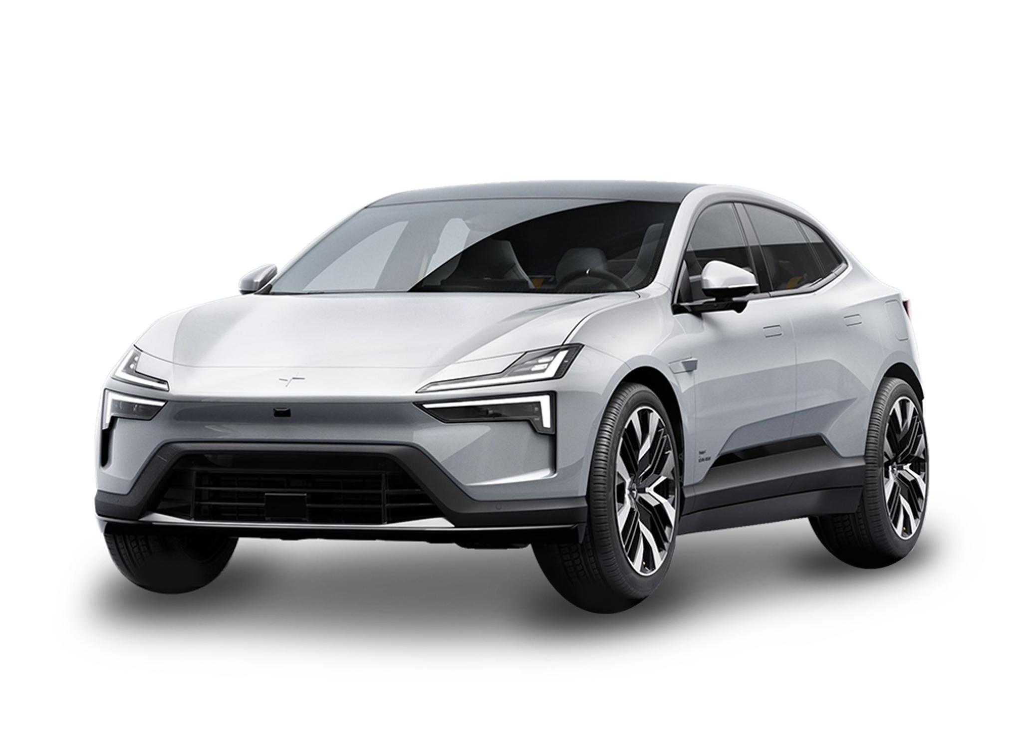 Front left view of Polestar 4