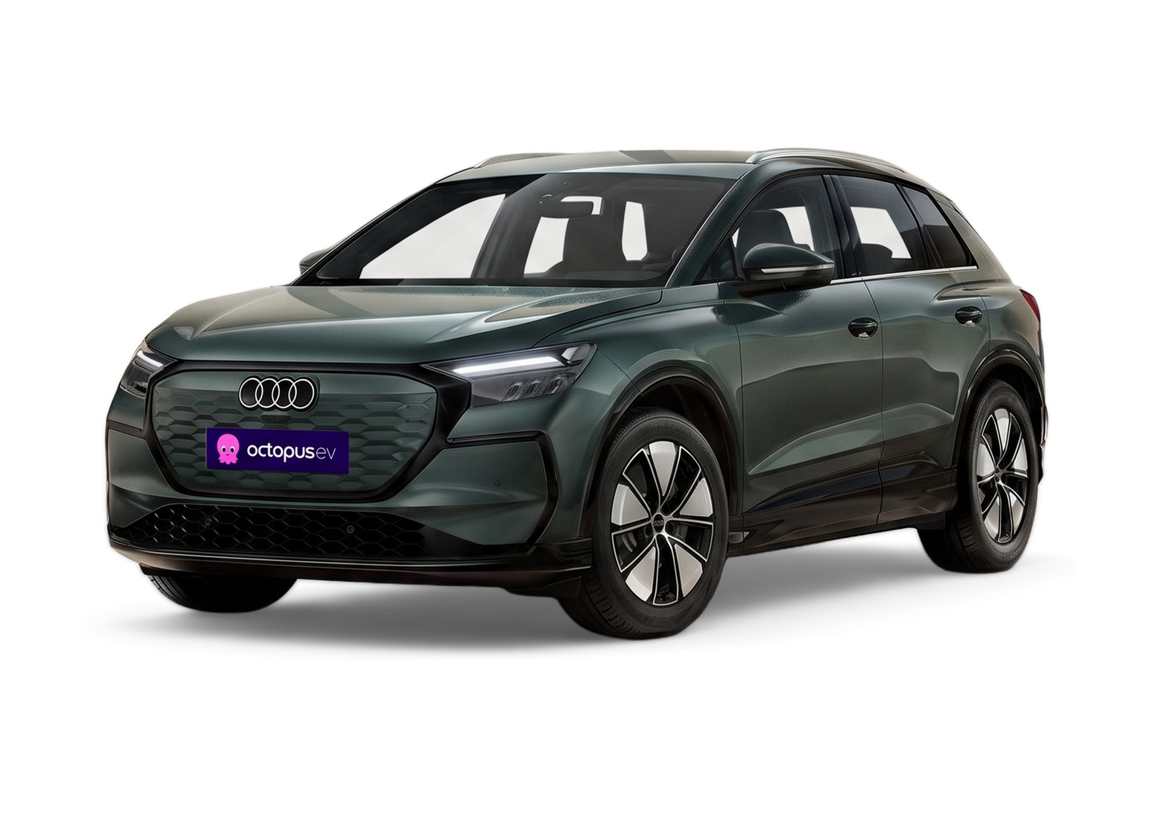 Front left view of Audi Q4 e-tron