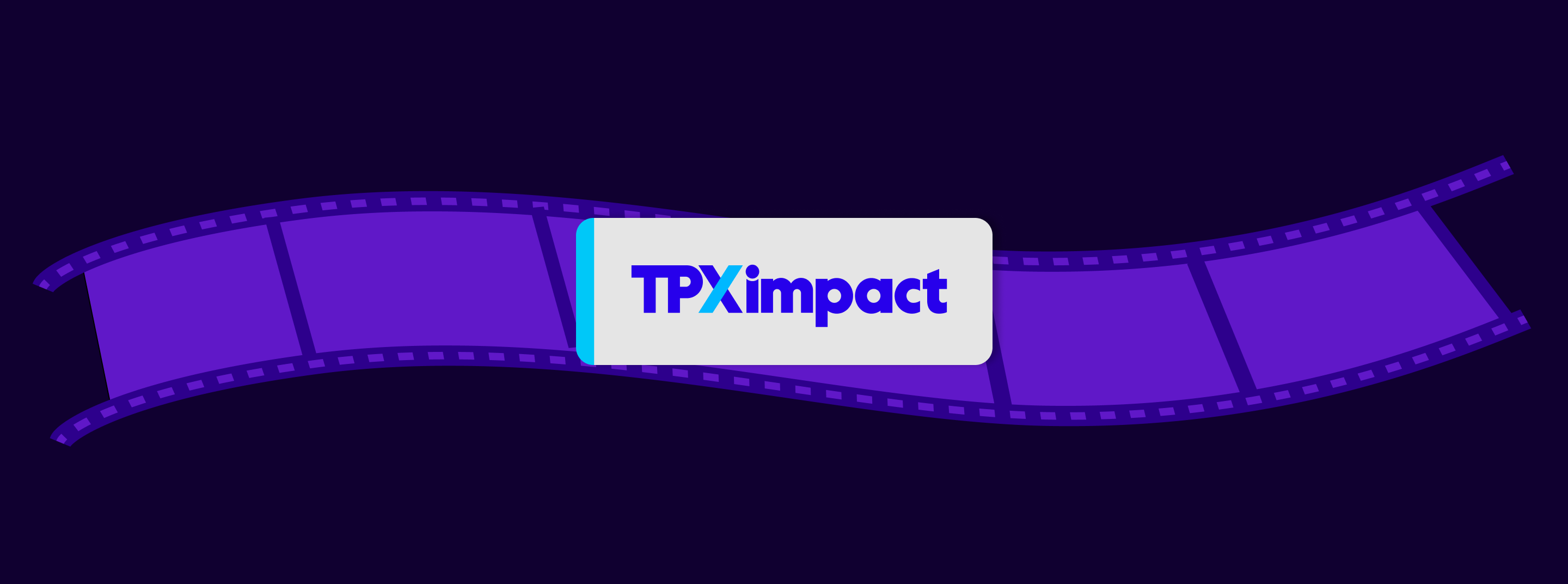 TPXimpact logo on an illustrated roll of film