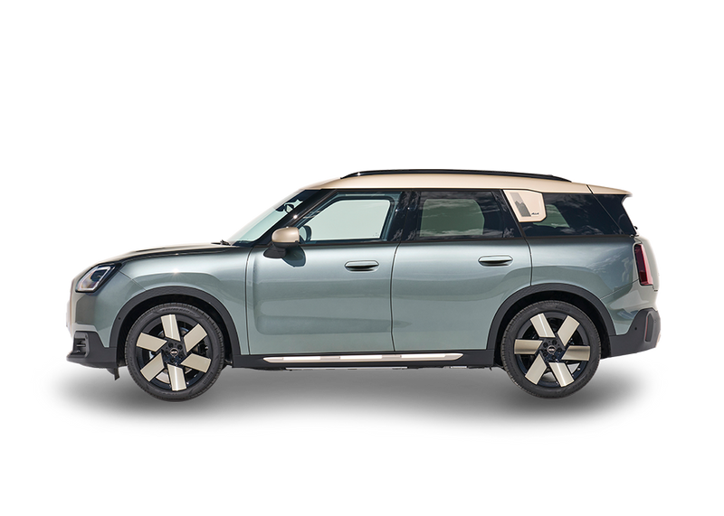 Mini countryman situated in a side left facing angle