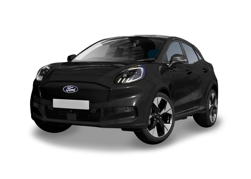 Ford Puma-e in a front left angle