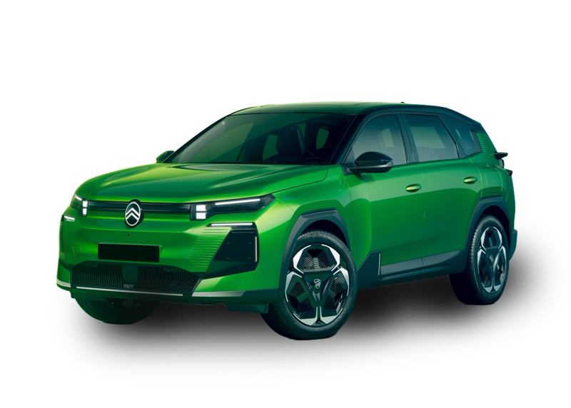 Front left facing Citroen e-C5 Aircross