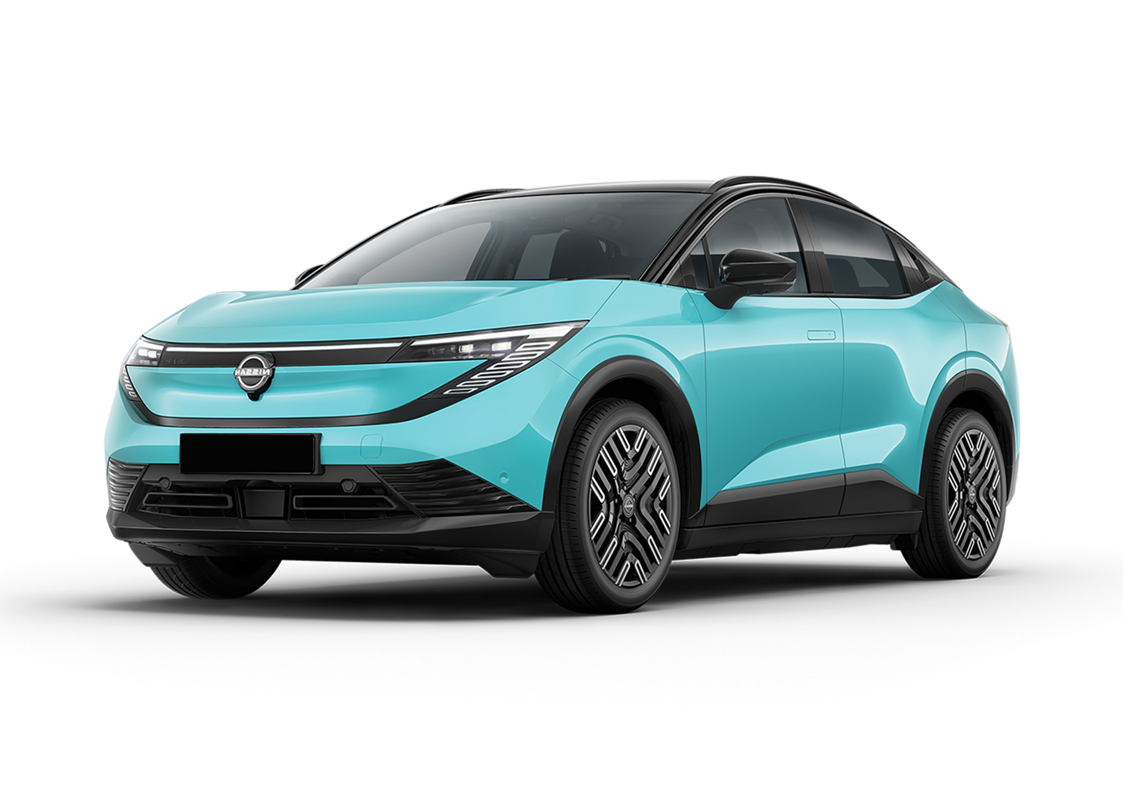 Front left view of Nissan LEAF