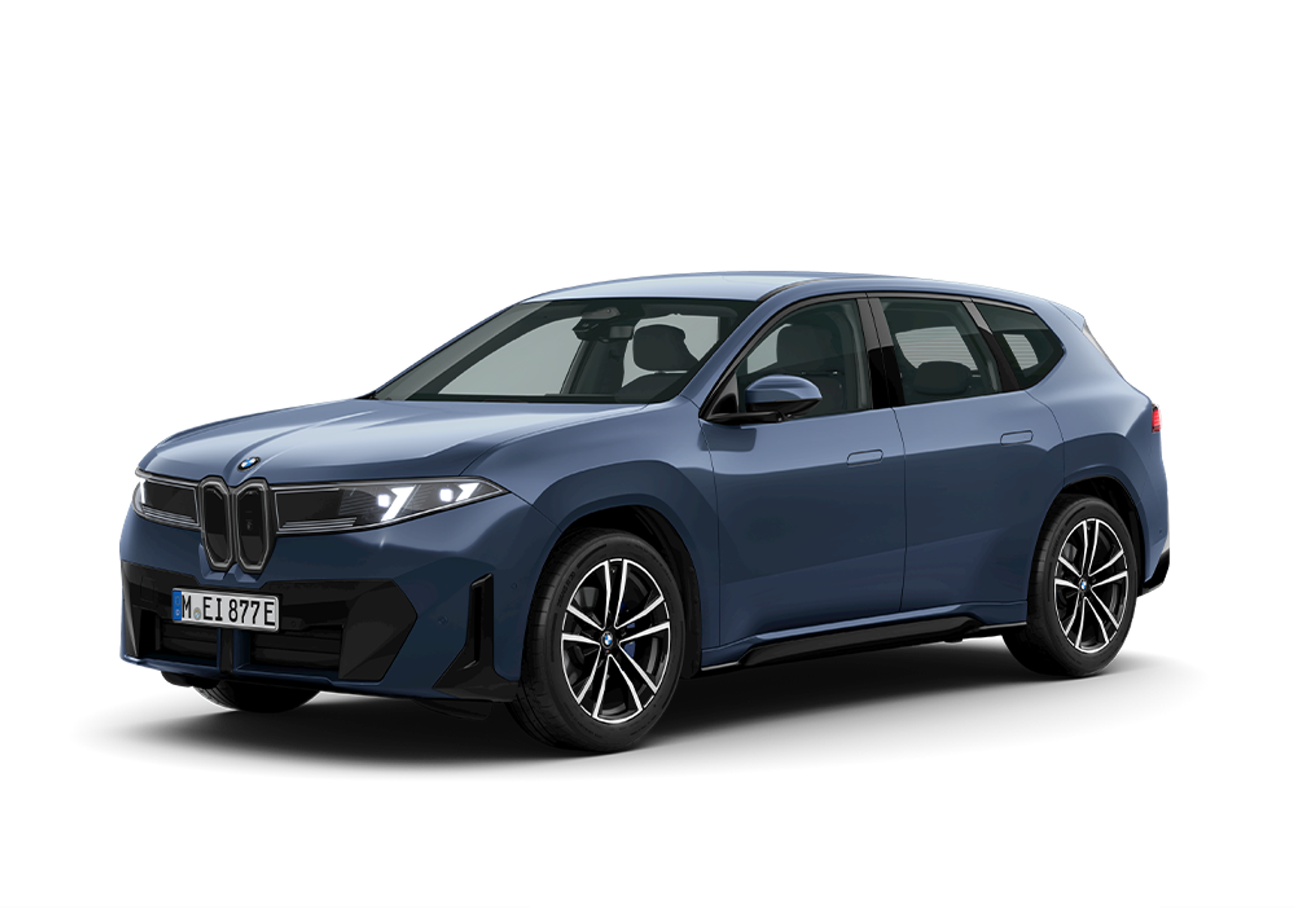 Front left view of BMW iX3