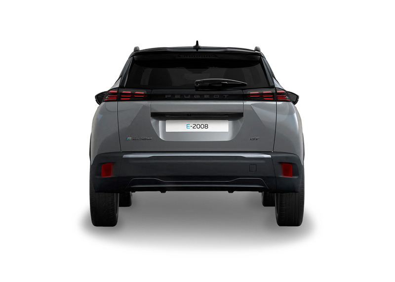 Peugeot e 2008 in a rear facing angle