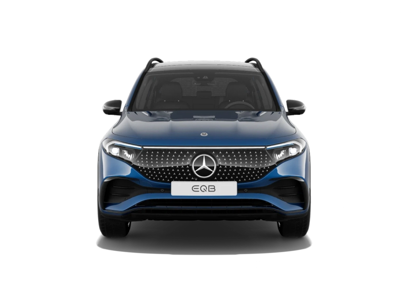 Mercedes EQB in Blue, Front angle