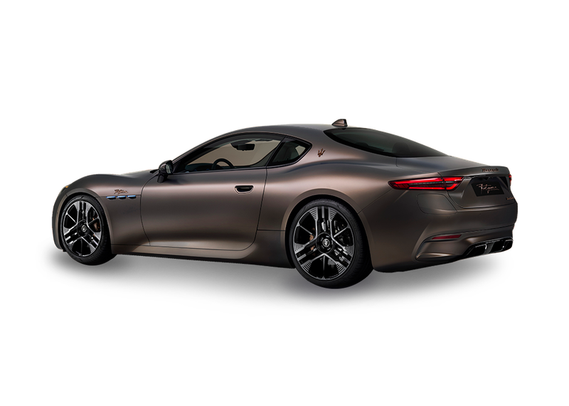 Image of the Maserati GranTurismo Folgore in a rear left angle