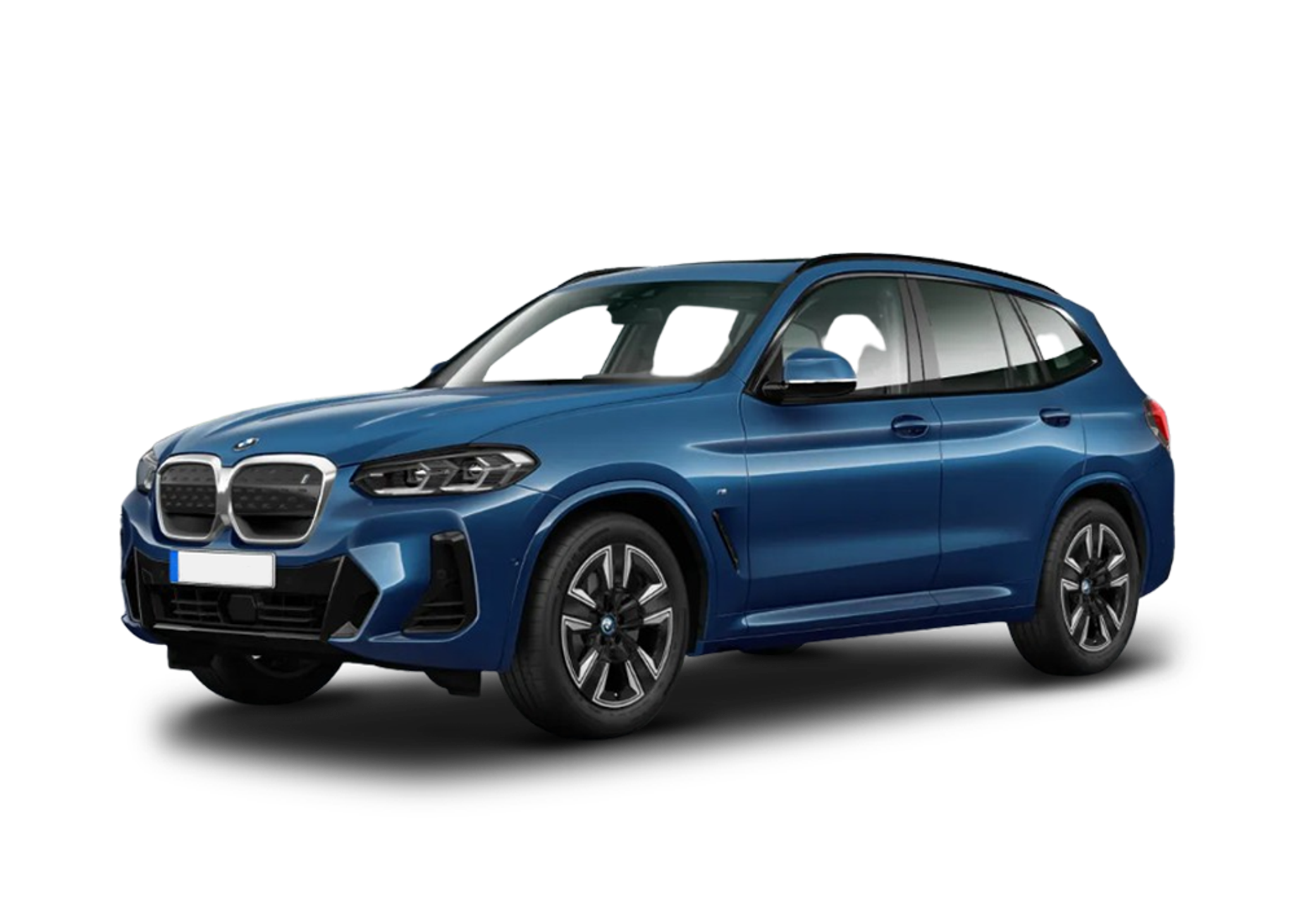 Front left view of BMW iX3