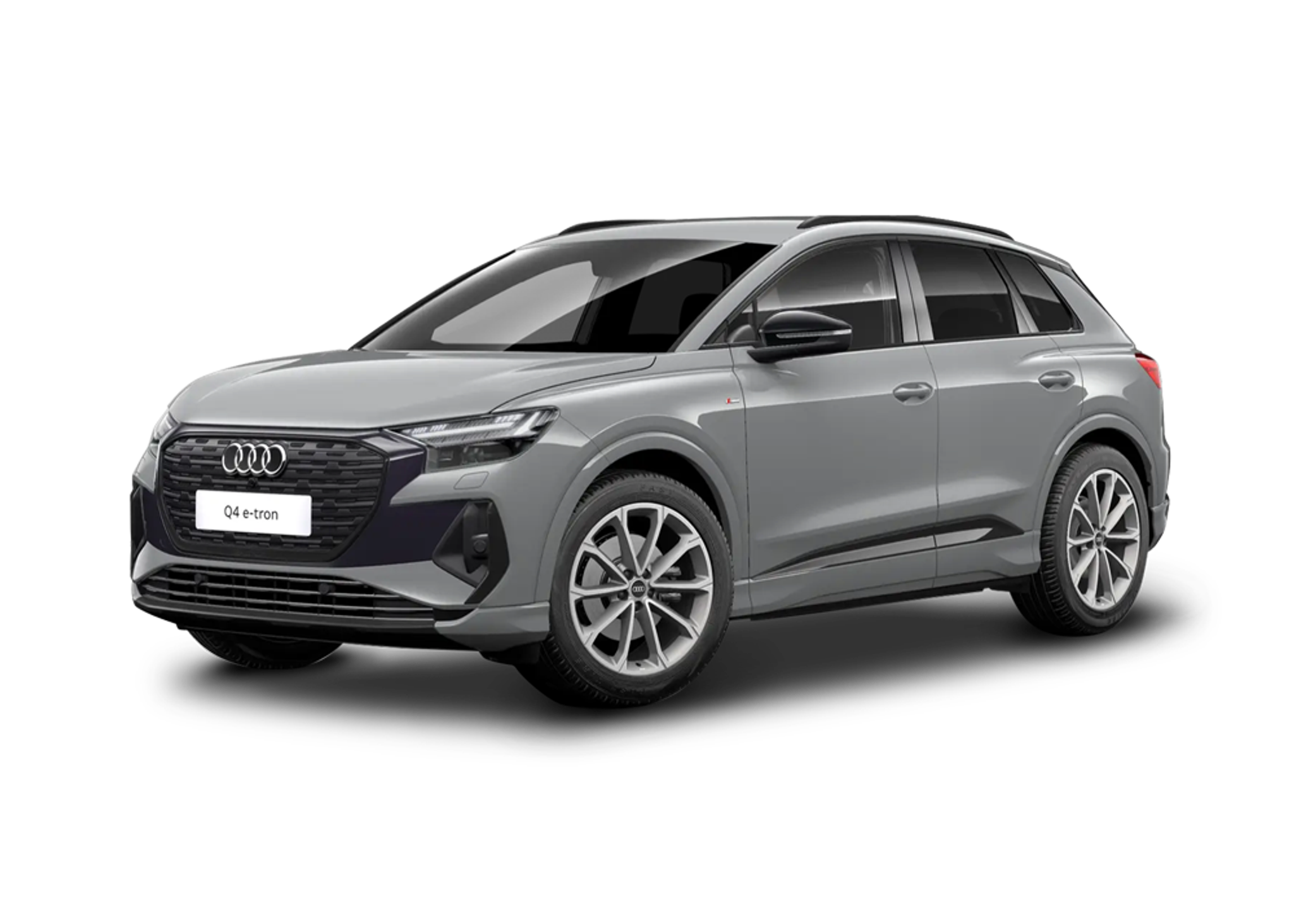 Front left view of Audi Q4 e-tron