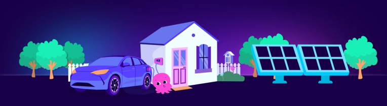 Illustration of the home of the future