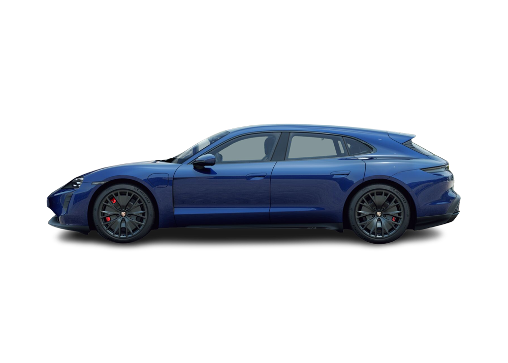 Porsche Taycan Sport Turismo in Blue, Side Left angle