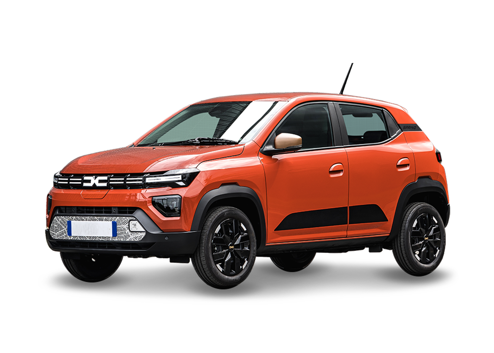 Front left view of Dacia Spring