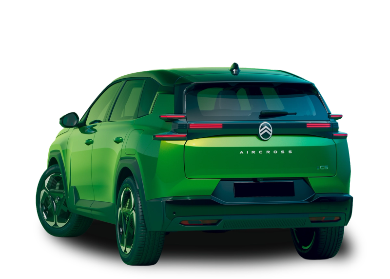 Rear left facing Citroen e-C5 Aircross